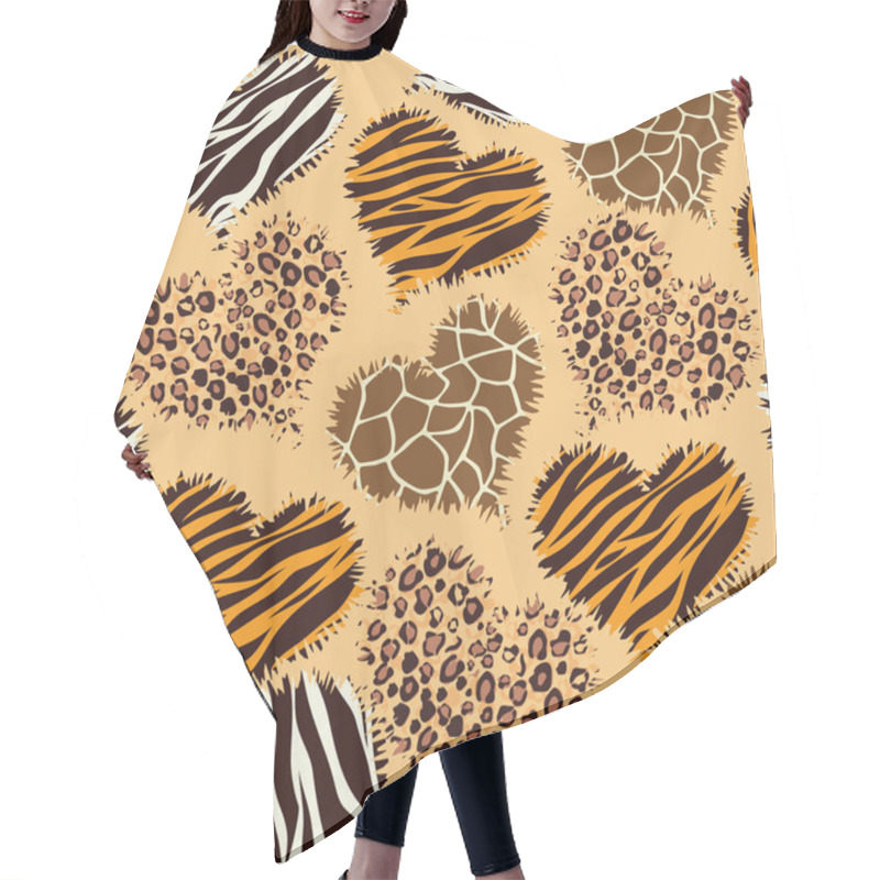 Personality  Animal Prints Design. Hair Cutting Cape