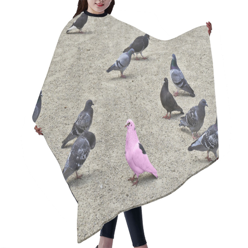 Personality  One Pink Pigeon Make The Difference Hair Cutting Cape