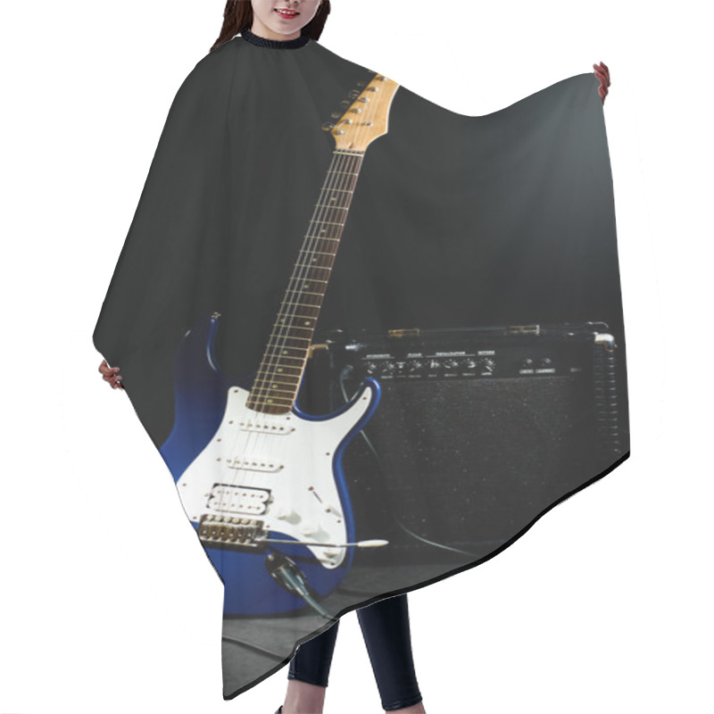 Personality  Electric Guitar And Combo Amplifier Hair Cutting Cape