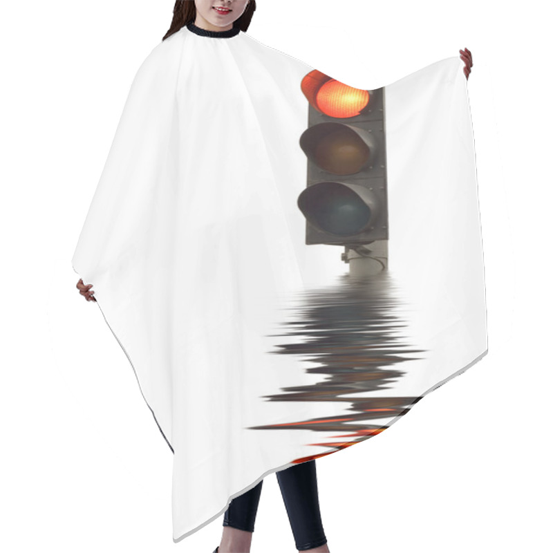 Personality  Red Traffic Lights Hair Cutting Cape