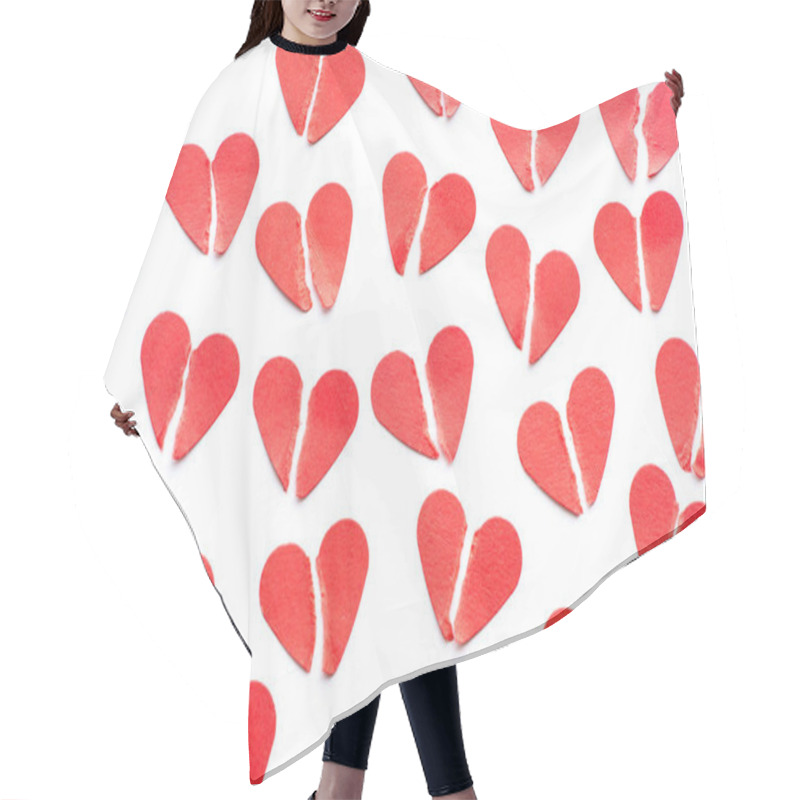 Personality  Heap Of Red Hearts  Hair Cutting Cape