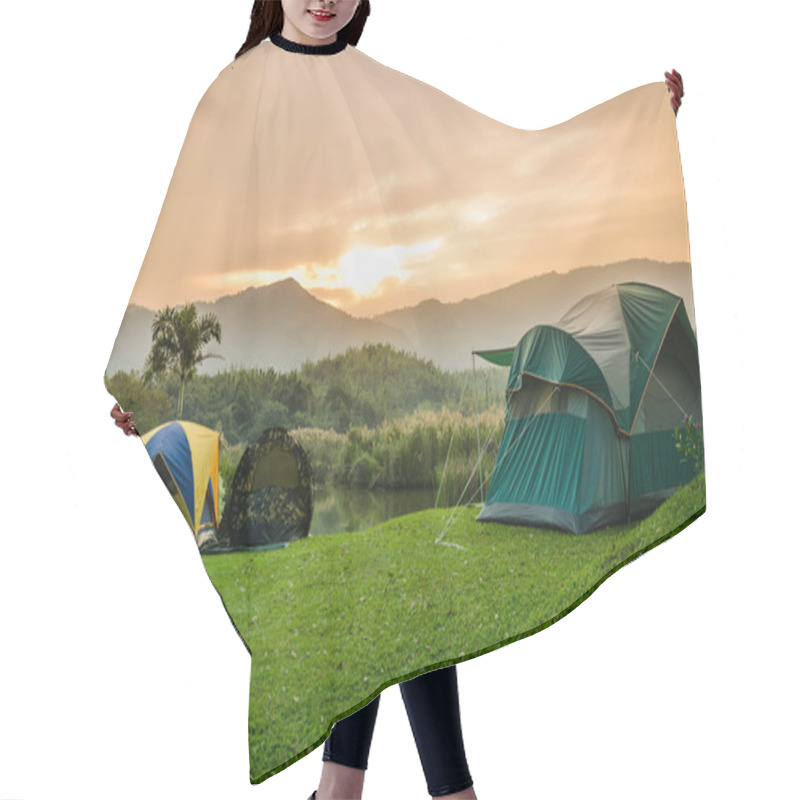 Personality  Tent Set On The Grassland Of Mountain Hair Cutting Cape