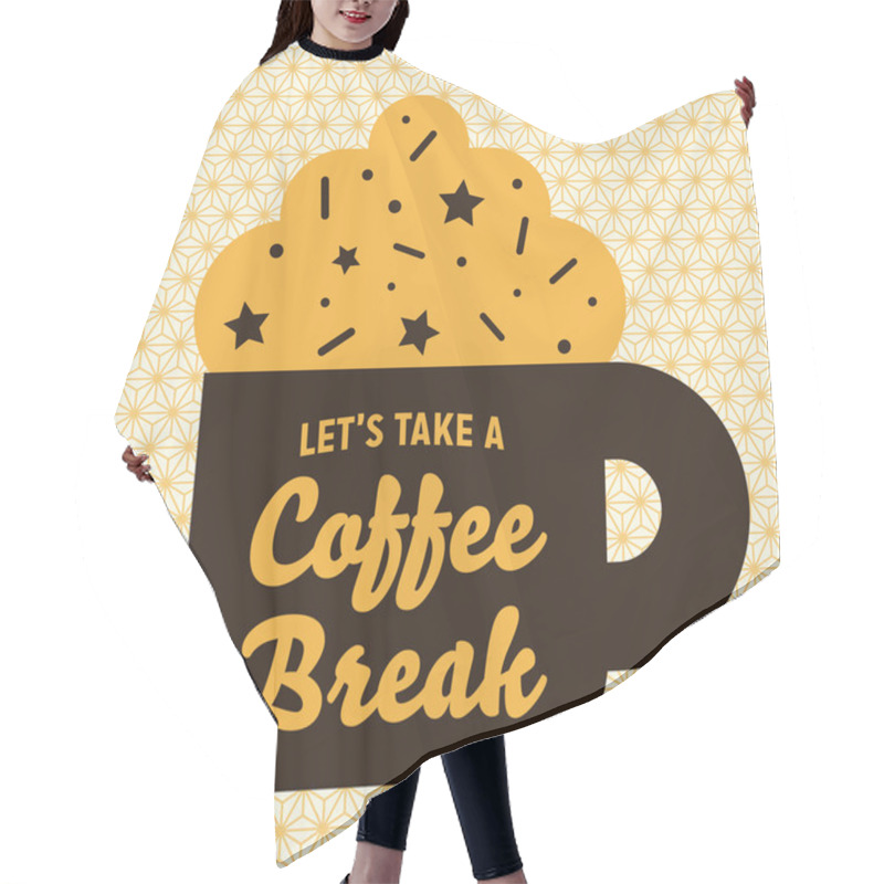 Personality  Let's Take A Coffee Break Hair Cutting Cape