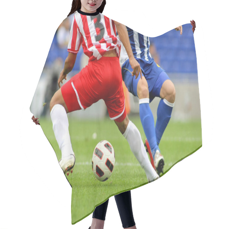 Personality  Soccer Player Legs In Action Hair Cutting Cape