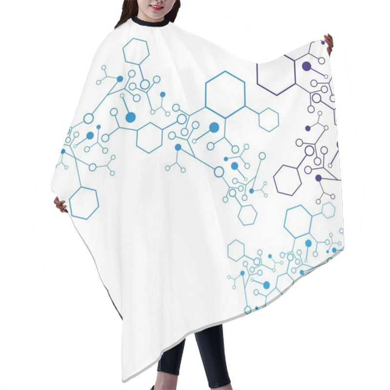 Personality  Molecule Background Hair Cutting Cape