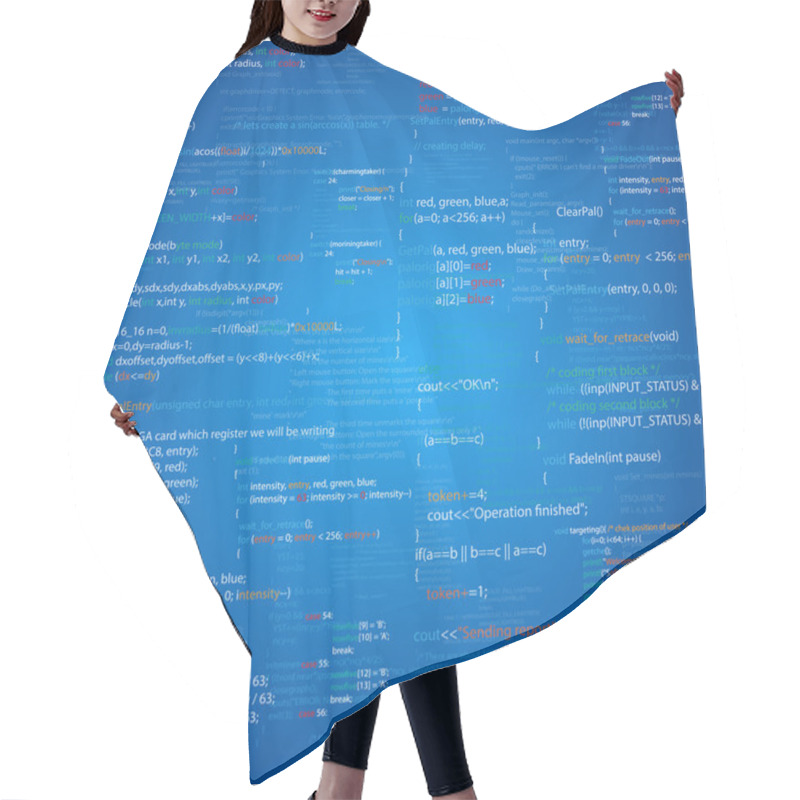 Personality  Script Hair Cutting Cape