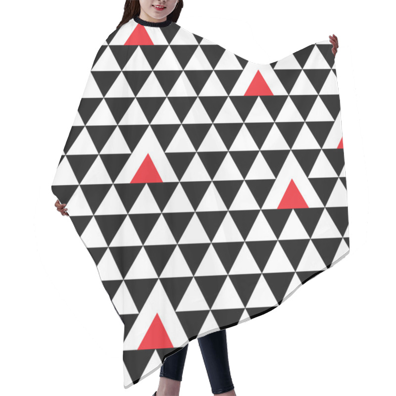 Personality  Triangle Geometric Seamless Pattern Hair Cutting Cape