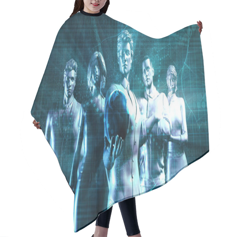 Personality  Globalization Abstract Art Hair Cutting Cape