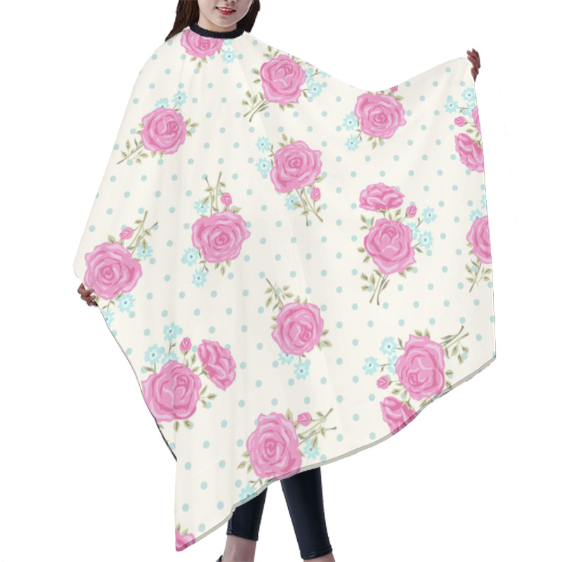 Personality  Rose Pattern Hair Cutting Cape