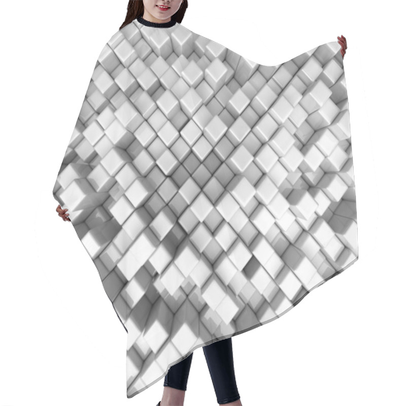 Personality  White Boxes Background Hair Cutting Cape