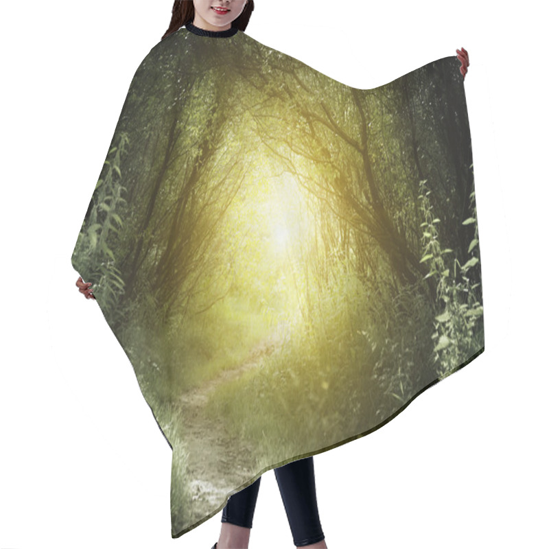 Personality  Way In Deep Forest Hair Cutting Cape