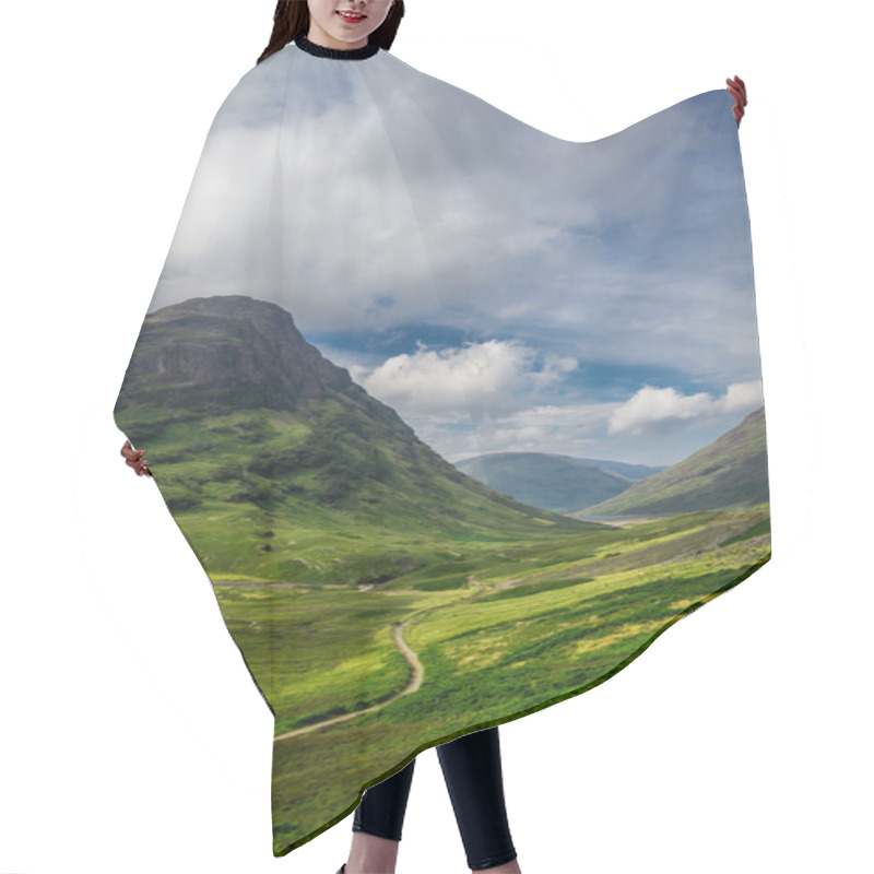 Personality  Beautiful Footpath In The Scotland Highlands In Summer Hair Cutting Cape