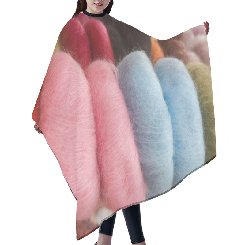 Personality  Skeins Of Mohair Hair Cutting Cape