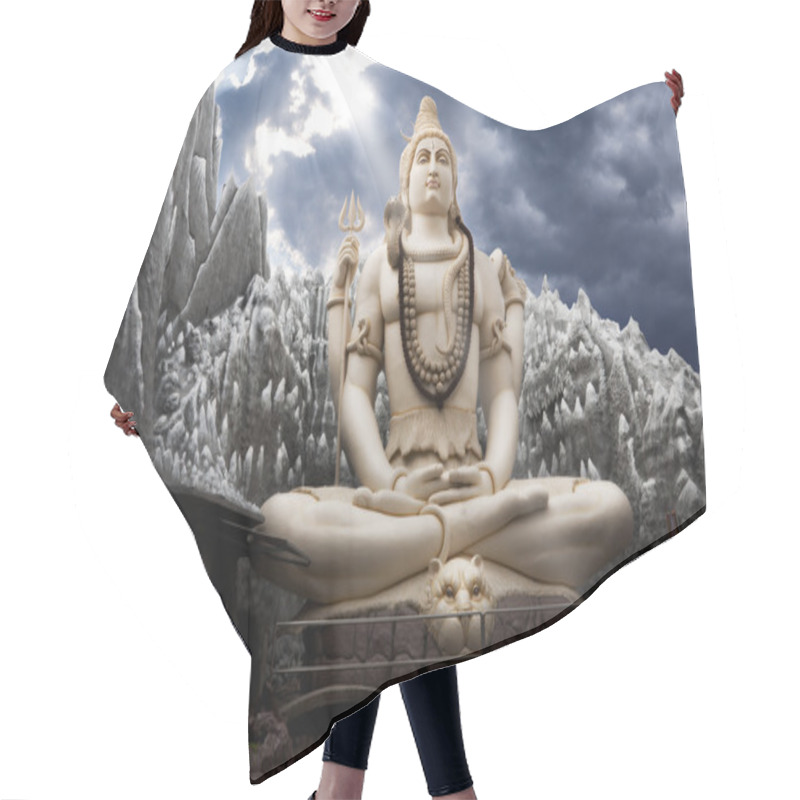 Personality  Big Lord Shiva Statue In Bangalore Hair Cutting Cape