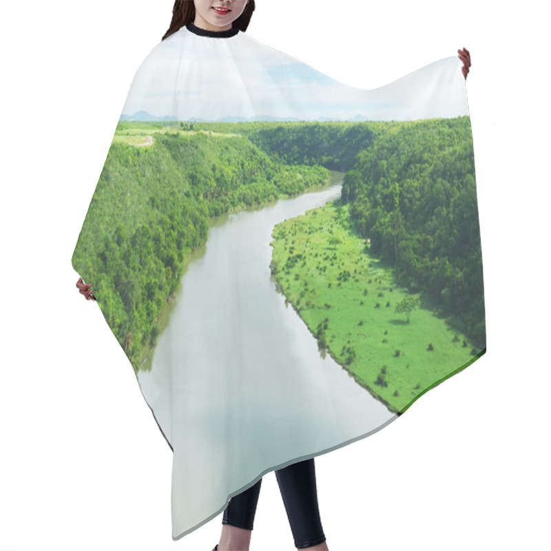 Personality  Tropical River Hair Cutting Cape