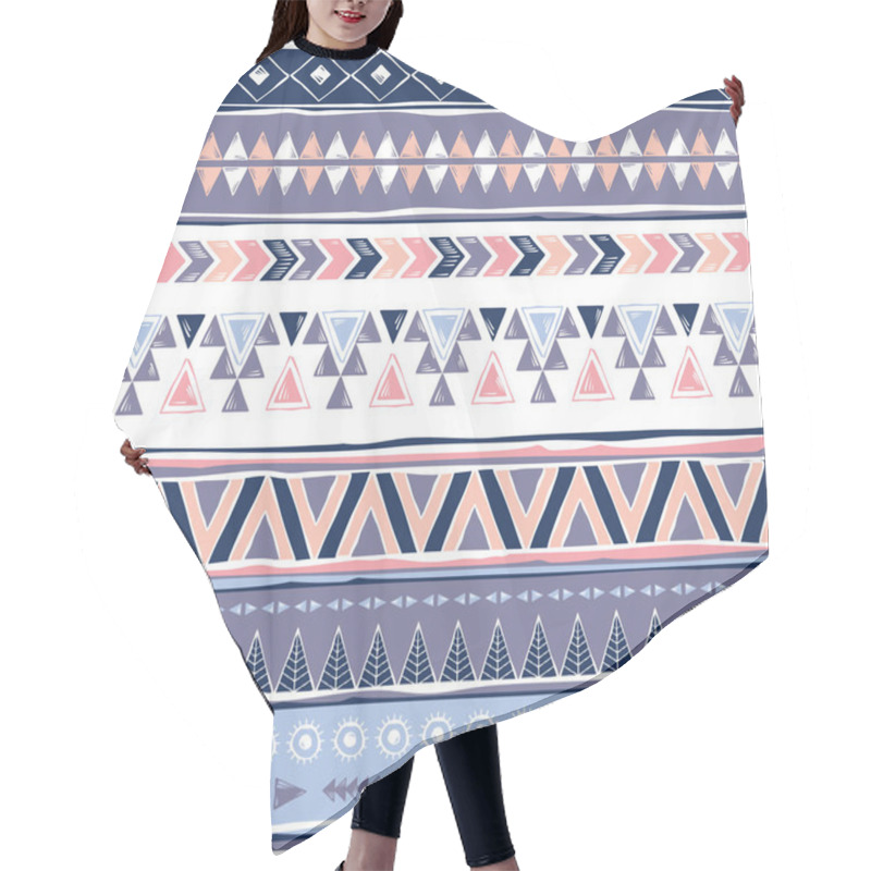 Personality  Ethic Seamless Pattern Hair Cutting Cape