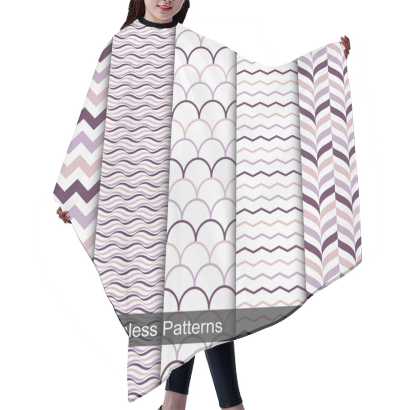 Personality  Seamless Geometric Patterns Hair Cutting Cape