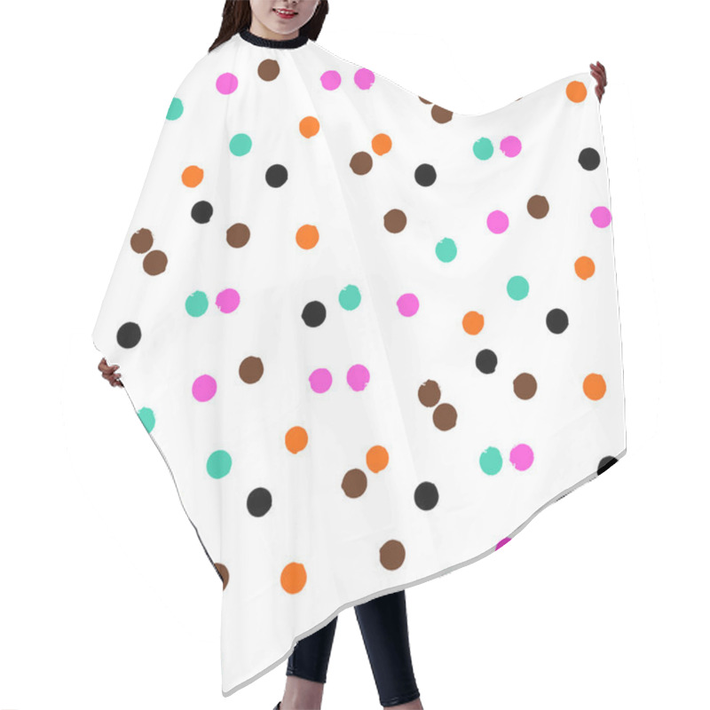 Personality  Ditsy Vector Polka Dot Pattern Hair Cutting Cape