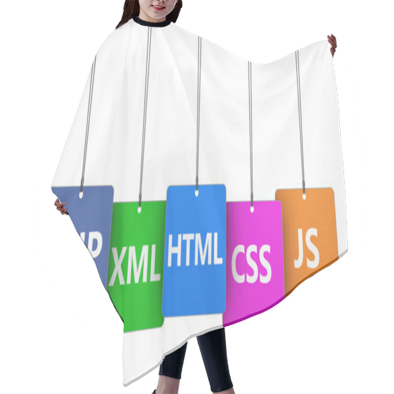 Personality  Website Design Development Concept Hair Cutting Cape