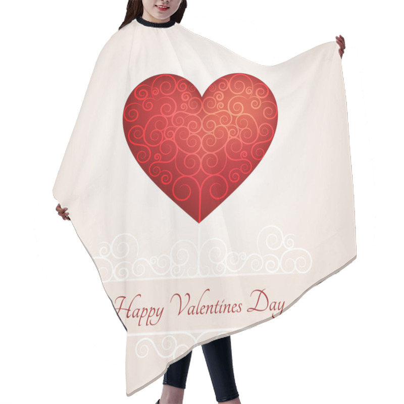 Personality  Valentine Day Vector. Vector Illustration. Hair Cutting Cape