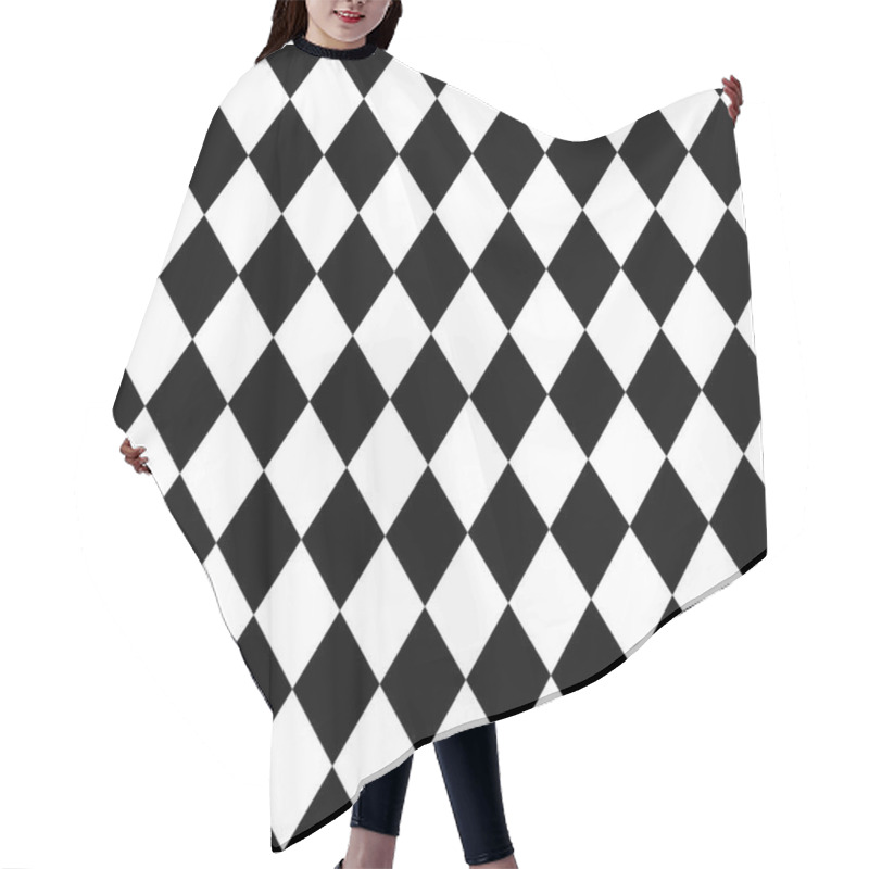 Personality  Tile Black And White Background Or Vector Pattern Hair Cutting Cape