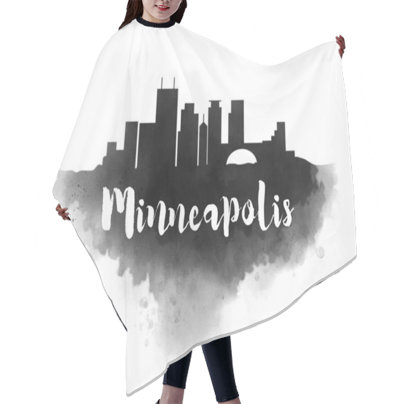 Personality   Minneapolis City Skyline Hair Cutting Cape