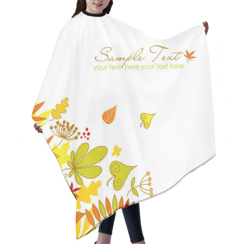 Personality  Autumn Fallen Leaves Hair Cutting Cape