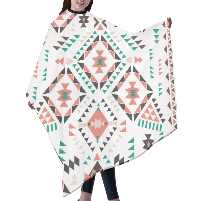 Personality  Ethnic Print Vector Pattern Background Hair Cutting Cape