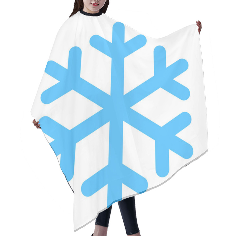 Personality  Flat Snowflake Low Temperature Sign Hair Cutting Cape