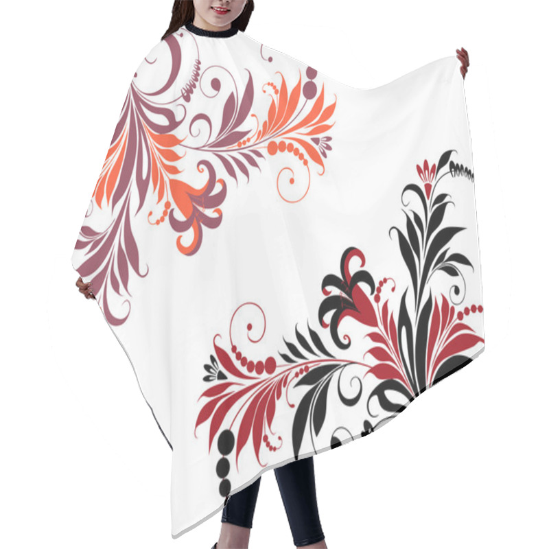 Personality  Decorative Fabulous Flowers Hair Cutting Cape