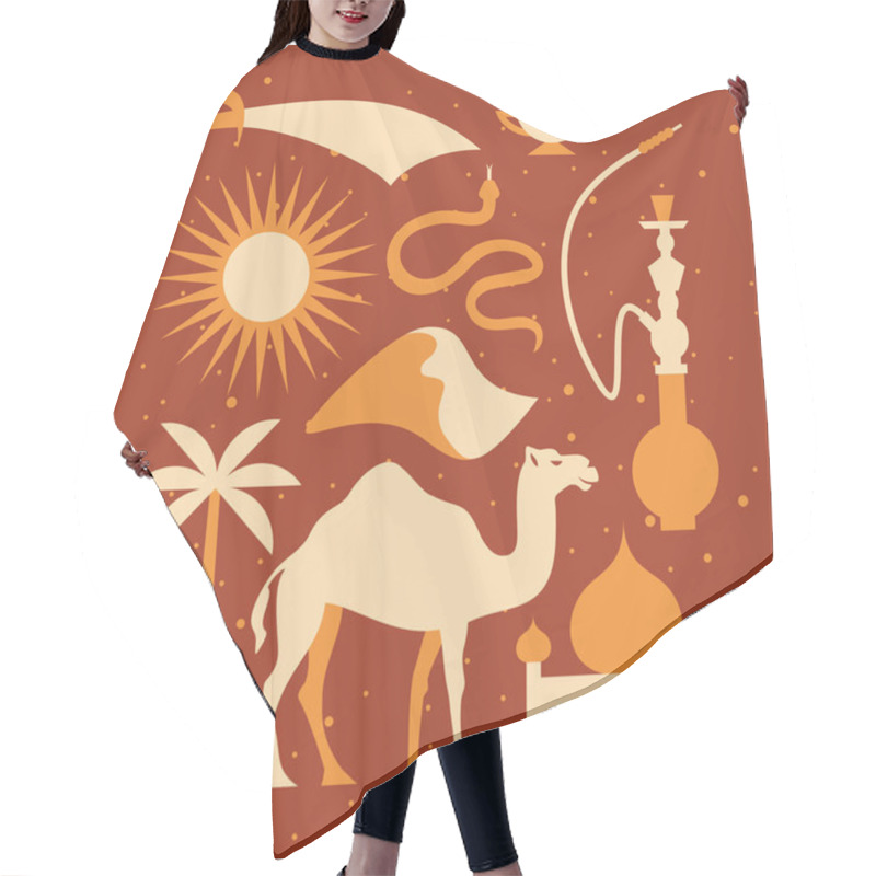 Personality  Arabian Desert Icon Hair Cutting Cape