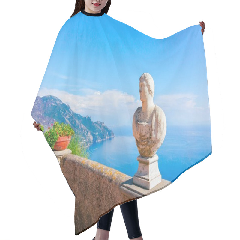 Personality  Sculpture With Flowers At Terrace In Ravello Village Hair Cutting Cape