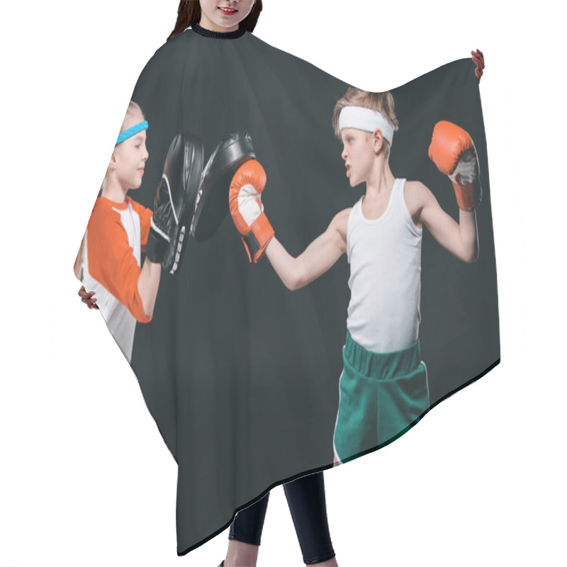 Personality  Boy And Girl Boxing  Hair Cutting Cape