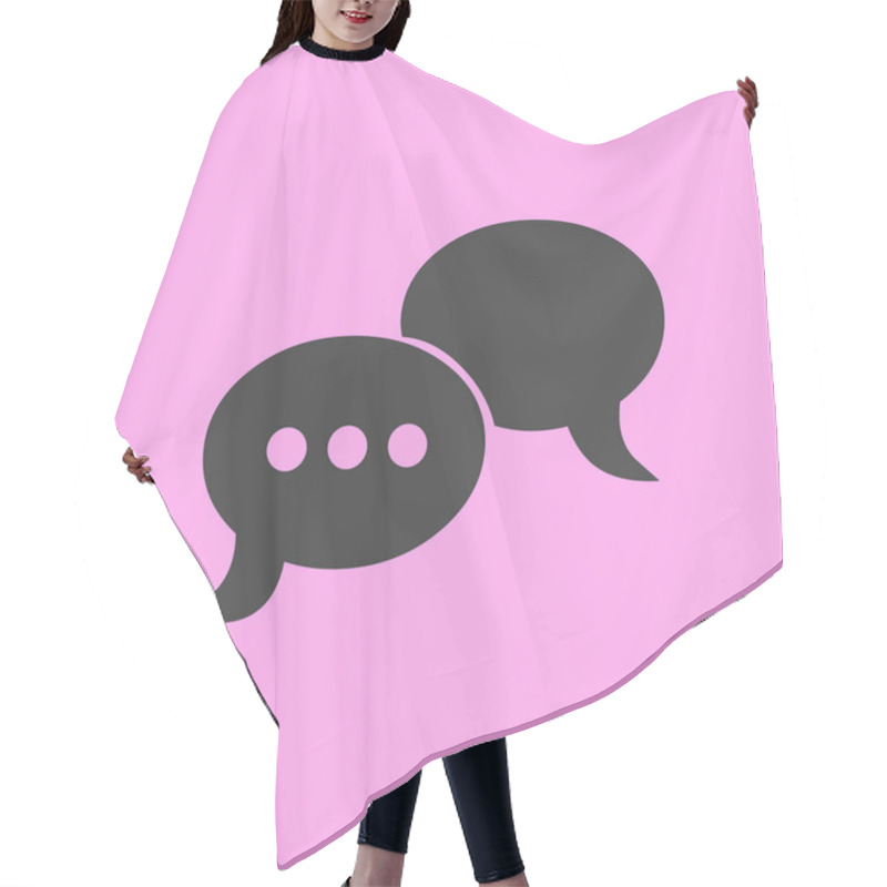 Personality  Conversation Icon Illustration Hair Cutting Cape