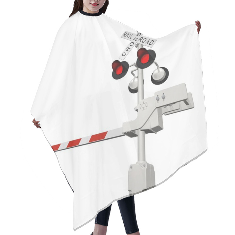 Personality  Railroad Crossing Hair Cutting Cape