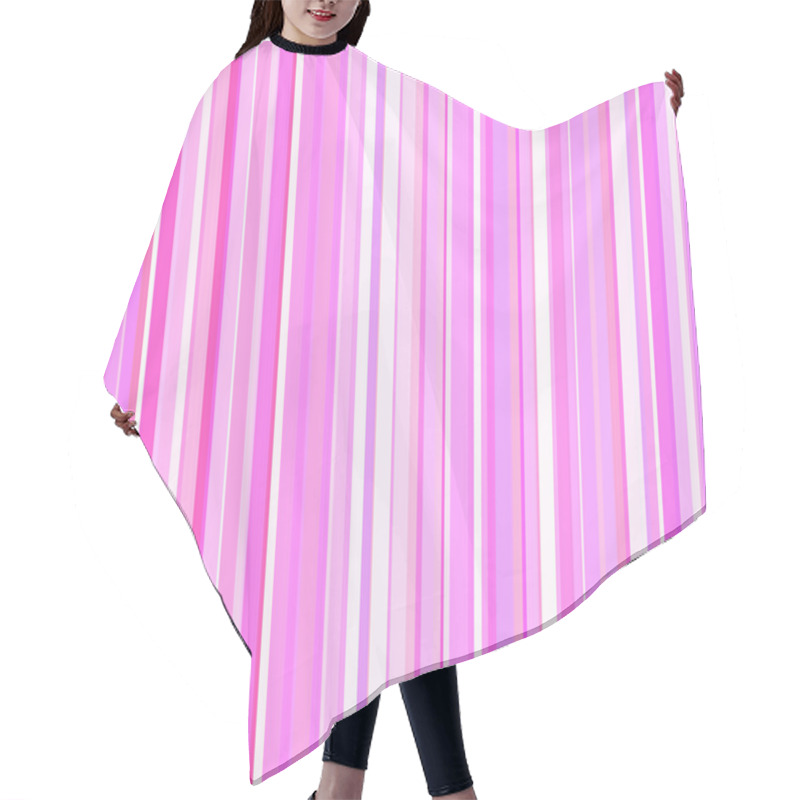 Personality  Pink Stripes Background Hair Cutting Cape