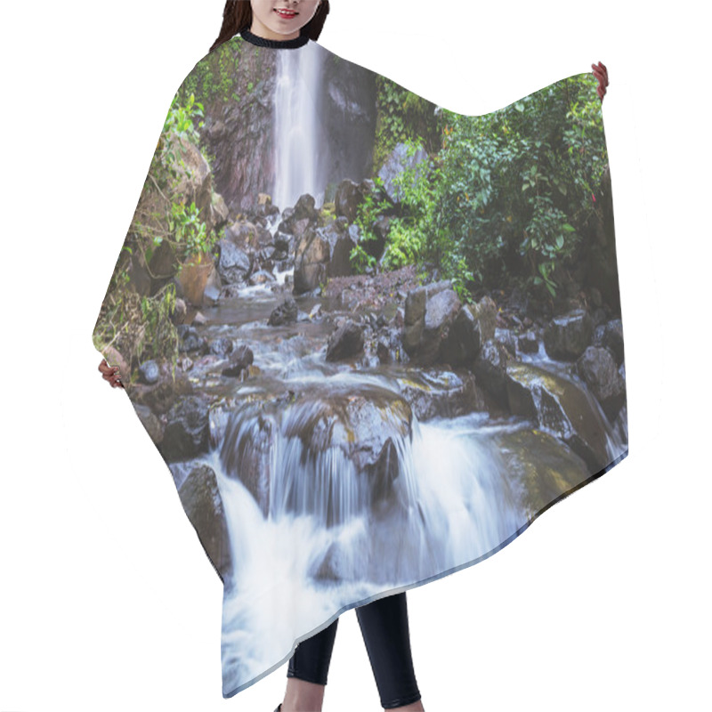 Personality  Waterfall In Indonesia Hair Cutting Cape