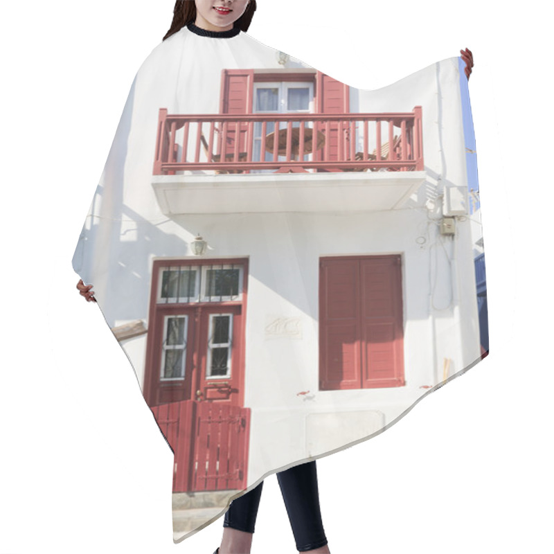 Personality  Typical Greek House Hair Cutting Cape