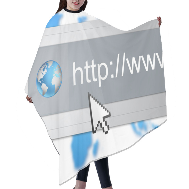 Personality  Web Browser Hair Cutting Cape