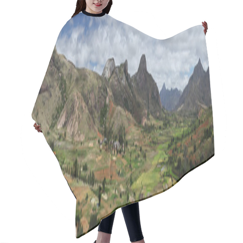 Personality  Madagascar Hair Cutting Cape