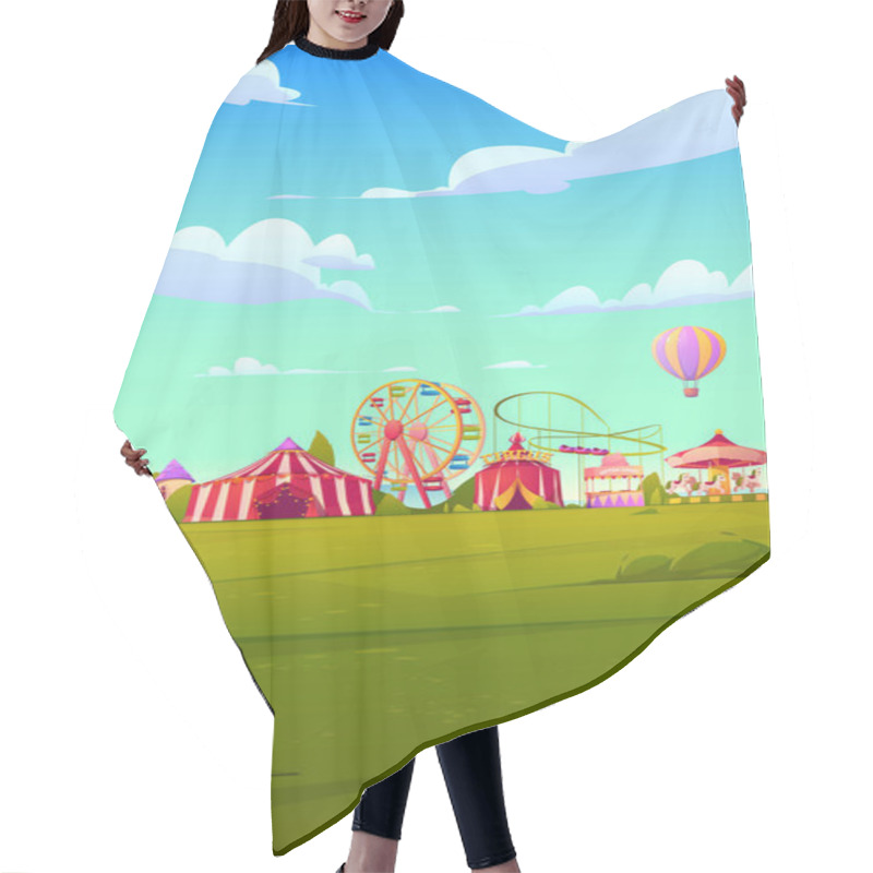 Personality  Smartphone Background Theme With Carnival Funfair Hair Cutting Cape