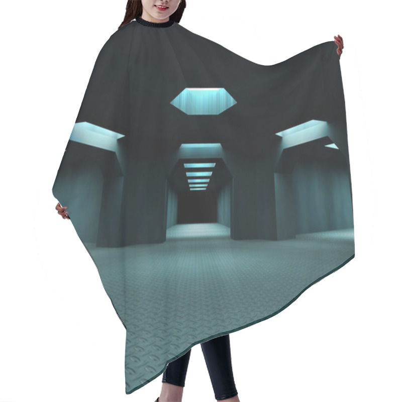 Personality  Dark Mysterious Tunnels. Hair Cutting Cape