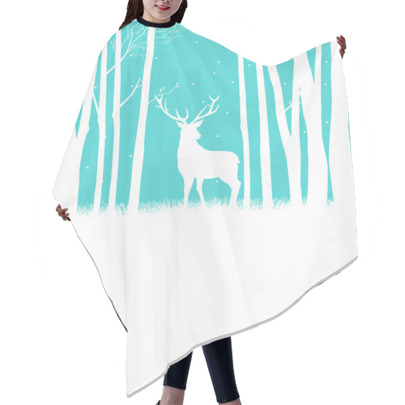 Personality  Reindeer Hair Cutting Cape