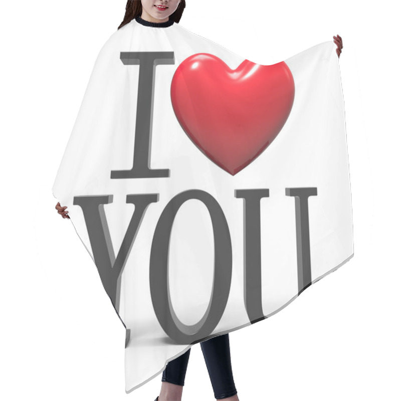 Personality  I Love You Hair Cutting Cape