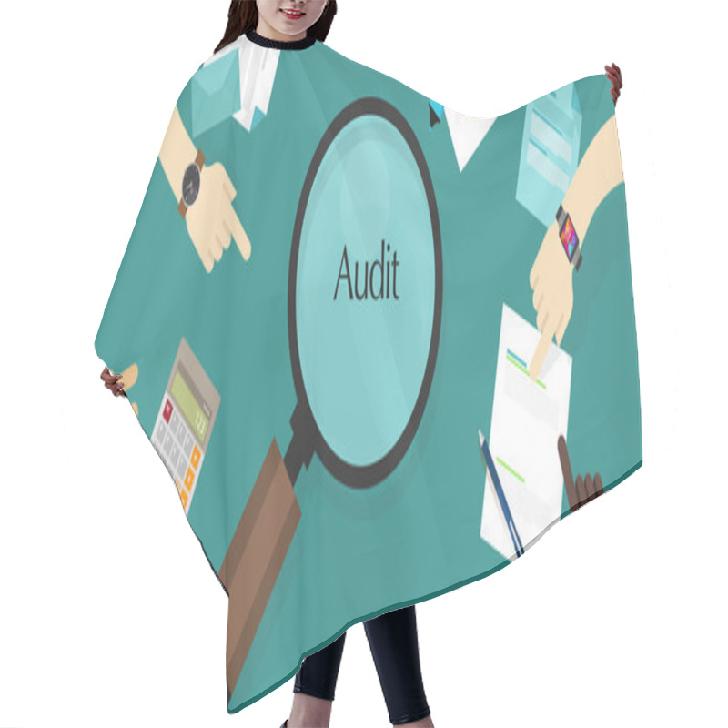 Personality  Audit Financial Company Tax Investigation Process Business Accounting Hair Cutting Cape