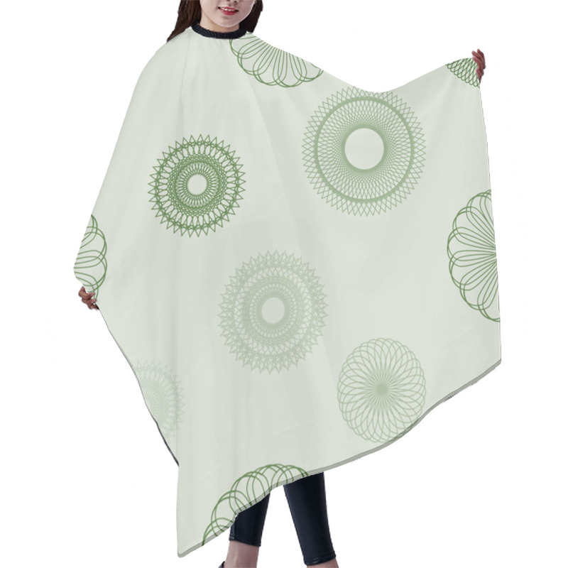 Personality  Spirograph Seamless Background Hair Cutting Cape