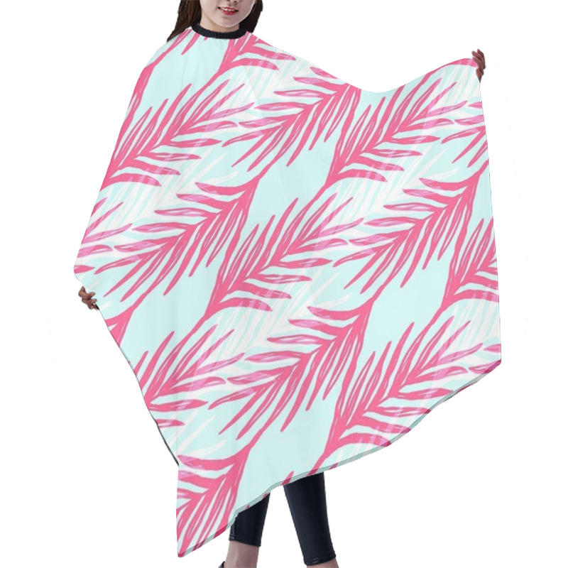 Personality  Seamless Floral Pattern Hair Cutting Cape