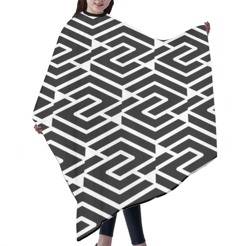 Personality  Geometric Seamless Pattern Hair Cutting Cape