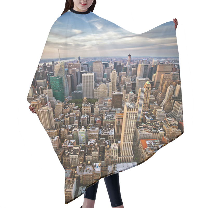 Personality  New York Skyline Hair Cutting Cape