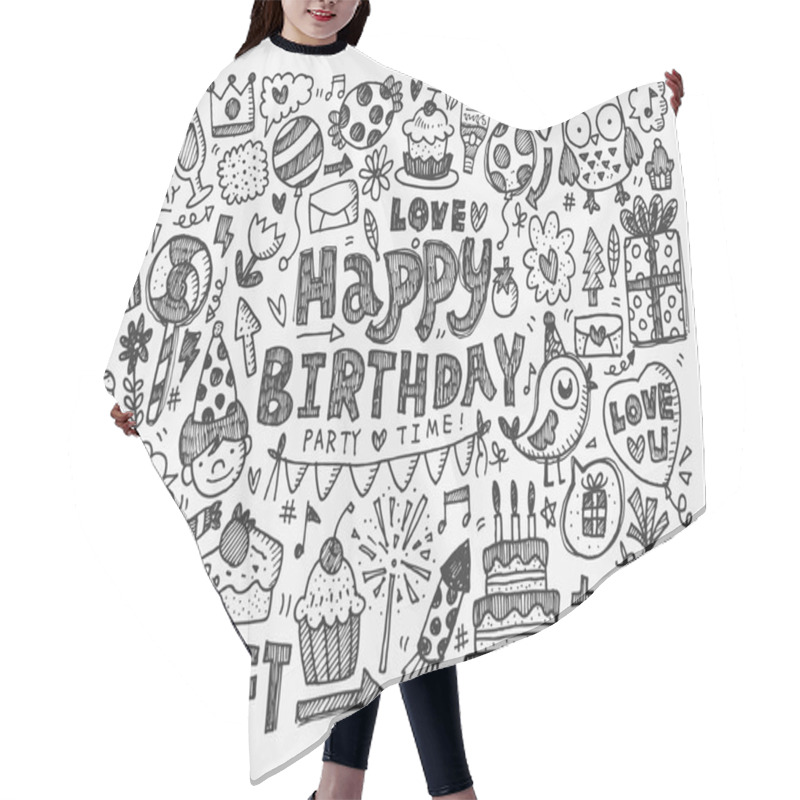 Personality  Birthday Party Background Hair Cutting Cape